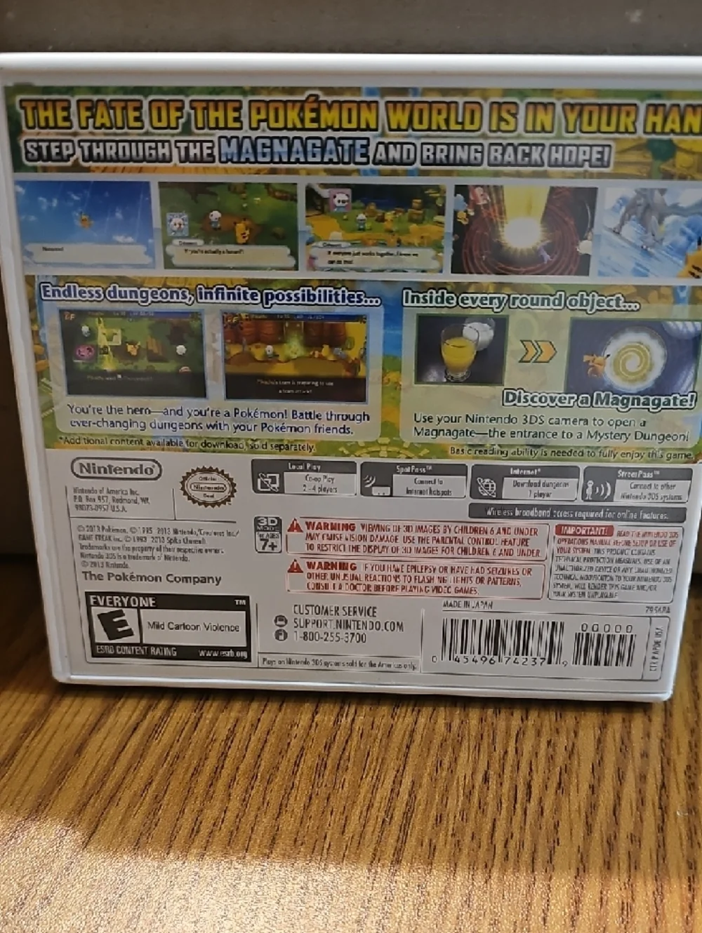 Nintendo 3DS Game Pokemon Mystery Dungeon Gates To Infinity Like NEW